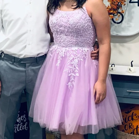 Dresses | Light Purple Homecoming Dress Only Worn Once | Poshmark